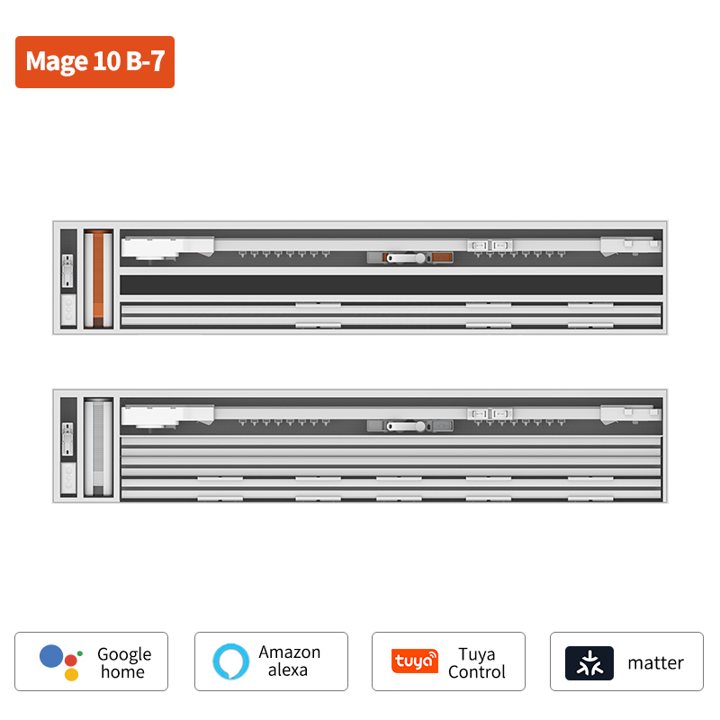 MAGE 10 B-7 Smart Curtain Pack With 7 Meters Curtain Track